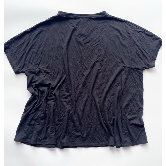 Eileen Fisher Black Loose Fit T-shirt Size Medium - Picture 1 of 5